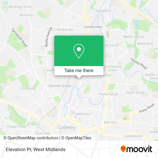 Elevation Pr map