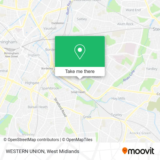 WESTERN UNION map