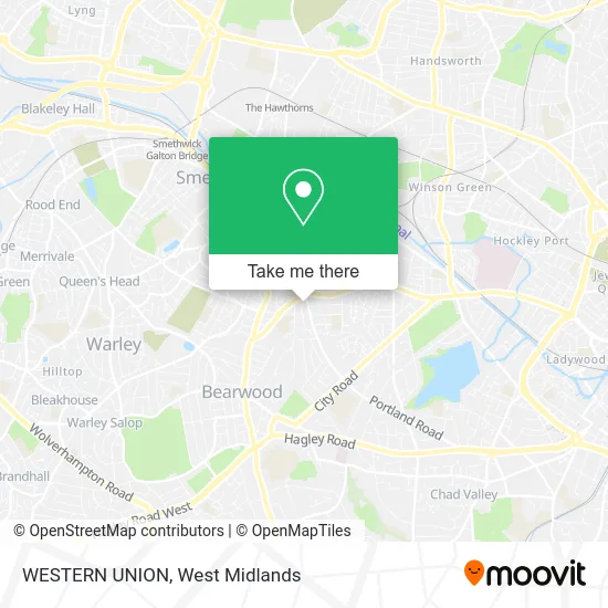 WESTERN UNION map