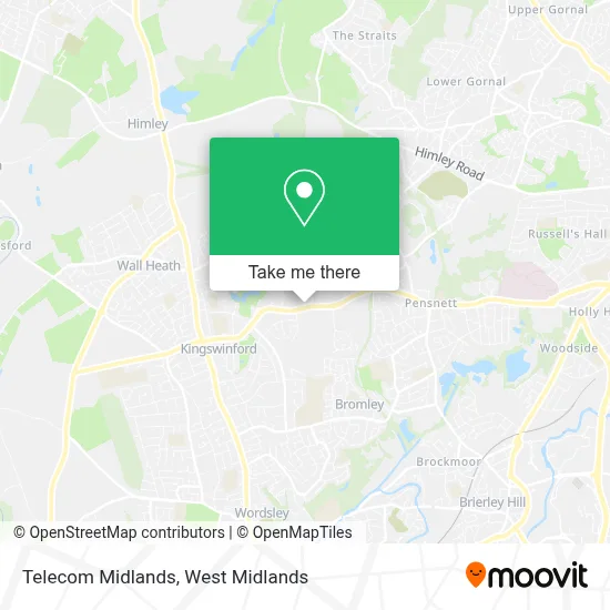 Telecom Midlands map