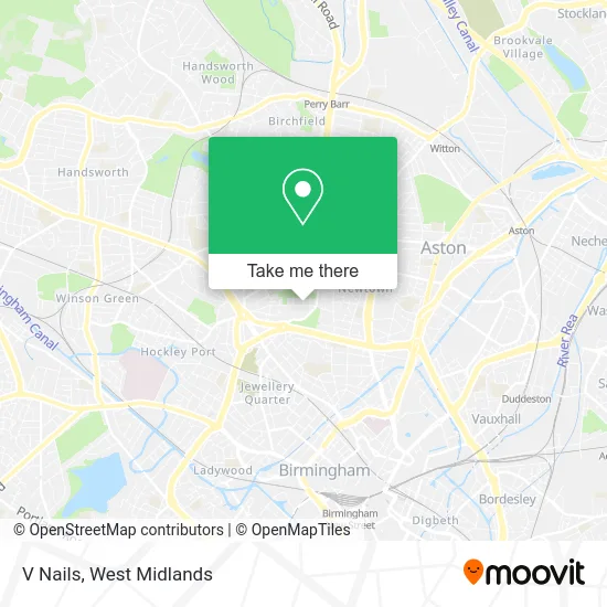 V Nails map