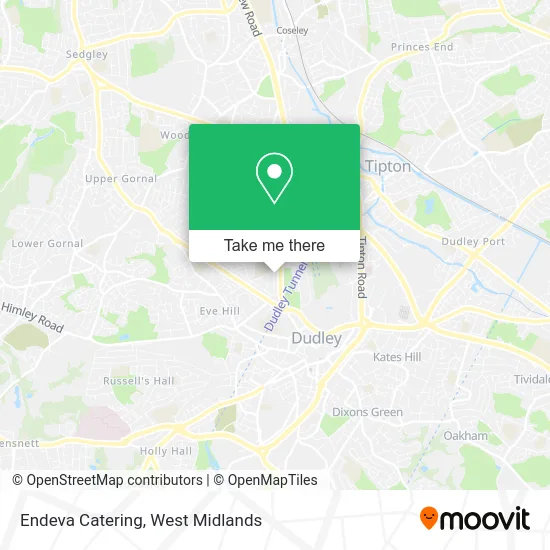 Endeva Catering map