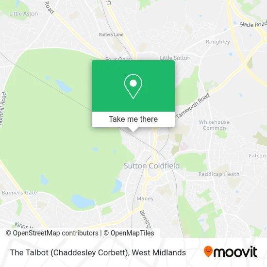 The Talbot (Chaddesley Corbett) map