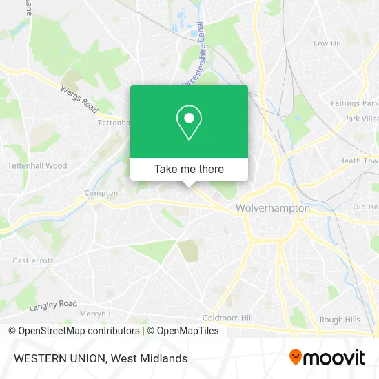WESTERN UNION map