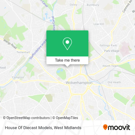 House Of Diecast Models map