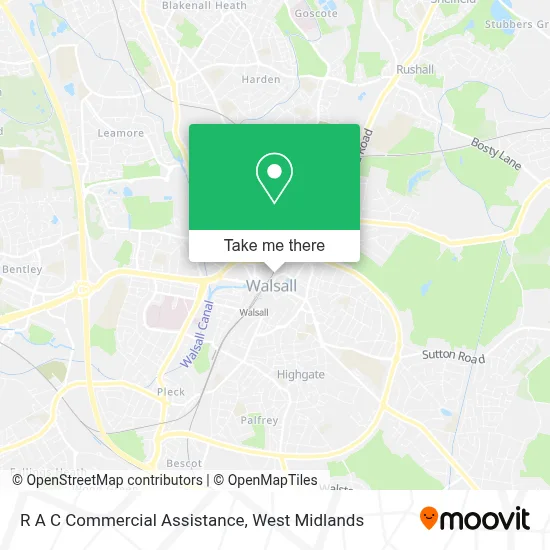 R A C Commercial Assistance map