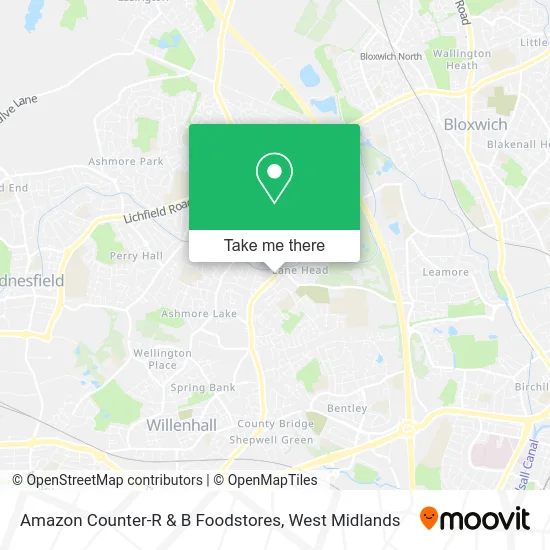 Amazon Counter-R & B Foodstores map