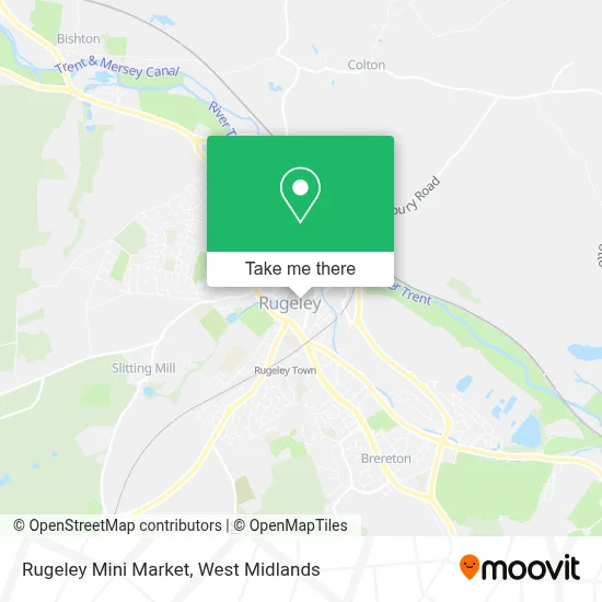 Rugeley Mini Market map