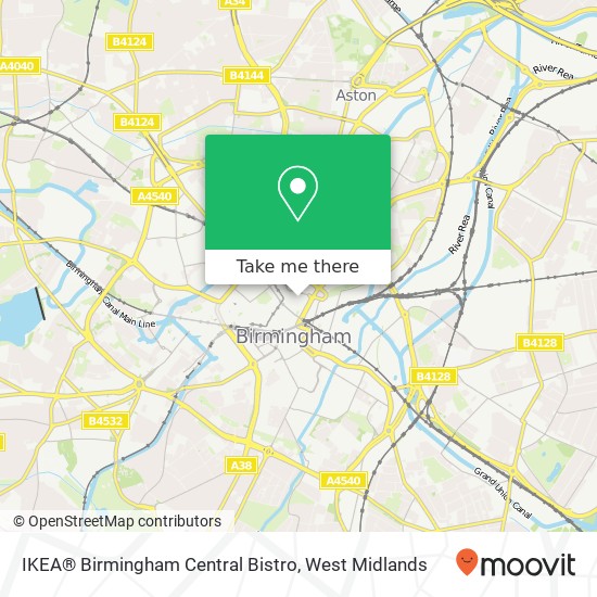 IKEA® Birmingham Central Bistro map