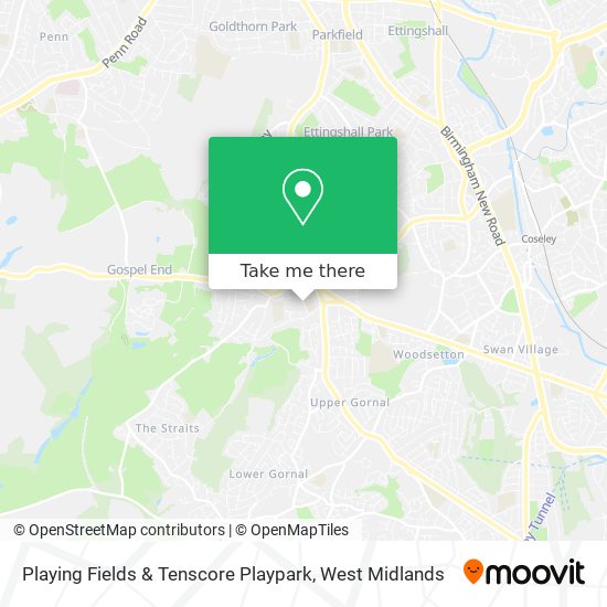 Playing Fields & Tenscore Playpark map