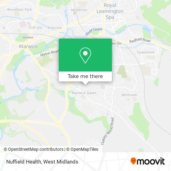 Nuffield Health map