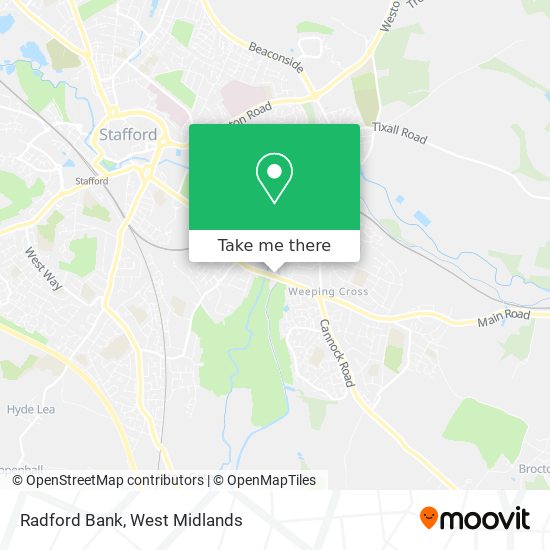 Radford Bank map