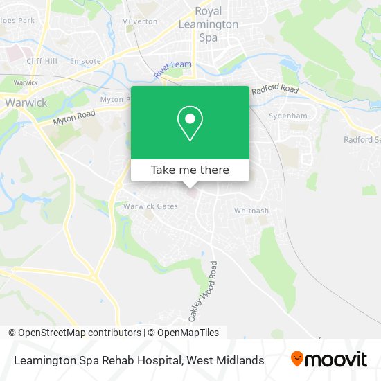 Leamington Spa Rehab Hospital map