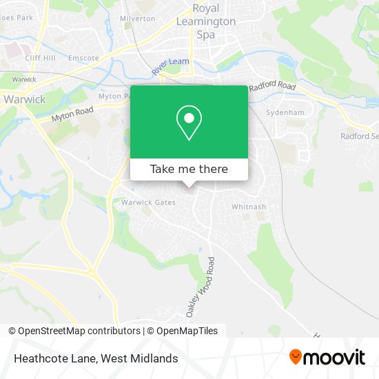 Heathcote Lane map