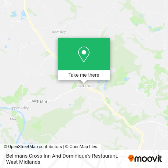 Bellmans Cross Inn And Dominique's Restaurant map