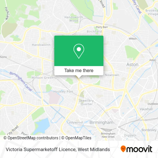 Victoria Supermarketoff Licence map