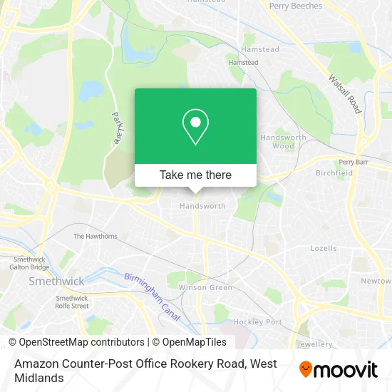 Amazon Counter-Post Office Rookery Road map