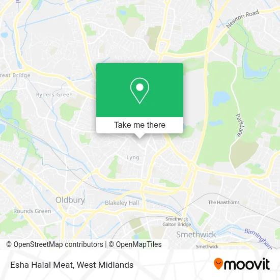 Esha Halal Meat map