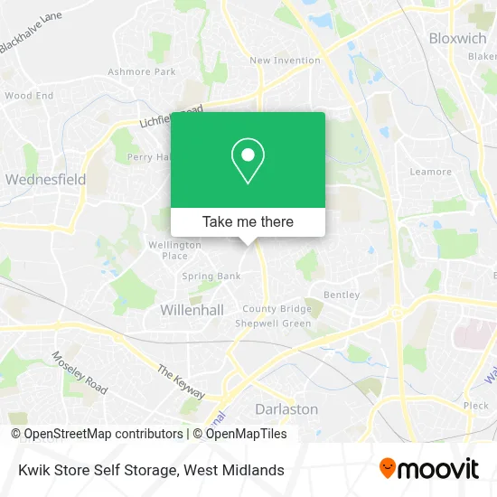 Kwik Store Self Storage map