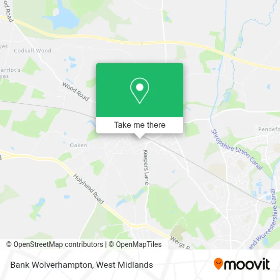 Bank Wolverhampton map