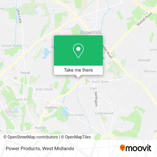 Power Products map