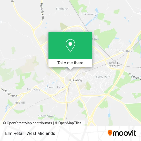 Elm Retail map