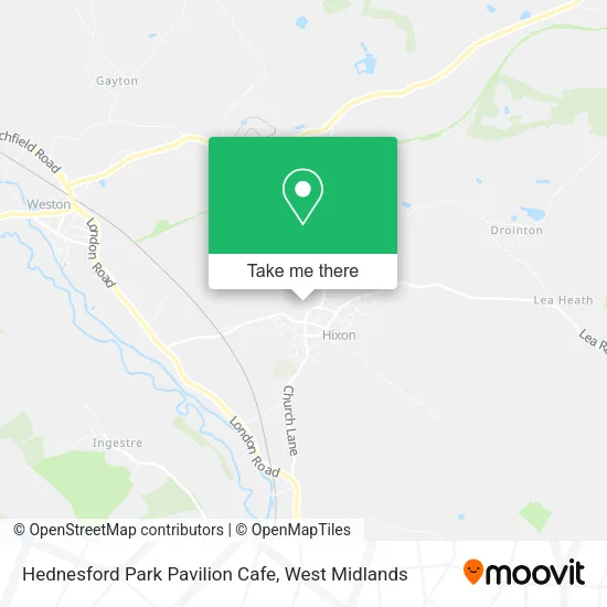 Hednesford Park Pavilion Cafe map