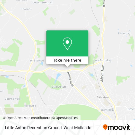 Little Aston Recreation Ground map