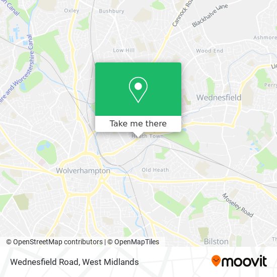 Wednesfield Road map