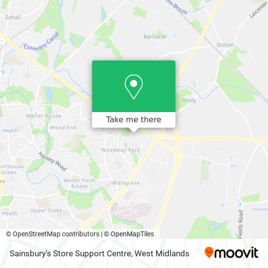 Sainsbury's Store Support Centre map