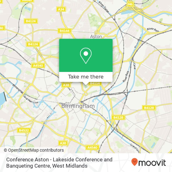 Conference Aston - Lakeside Conference and Banqueting Centre map