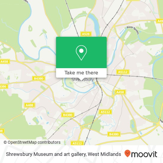 Shrewsbury Museum and art gallery map