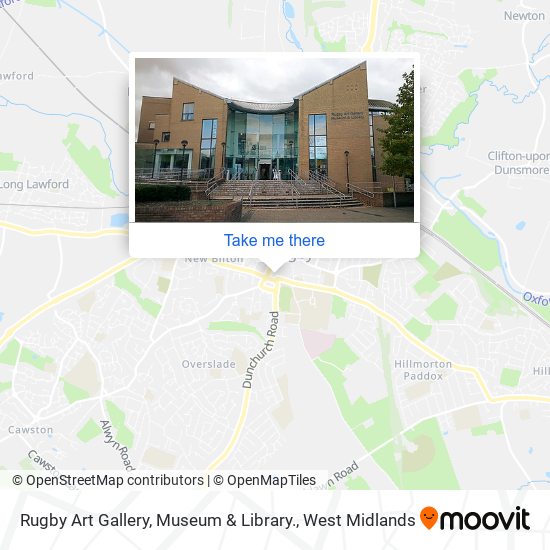 Rugby Art Gallery, Museum & Library. map