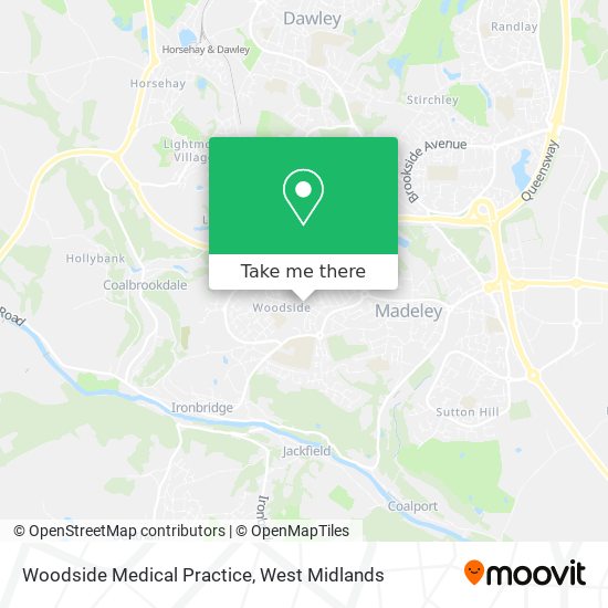 Woodside Medical Practice map