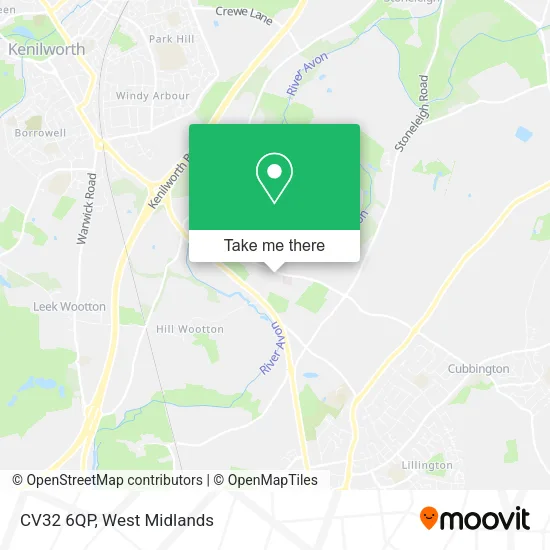 CV32 6QP map
