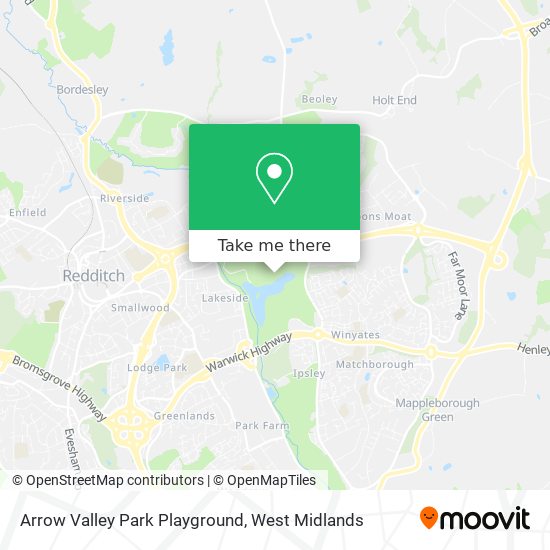Arrow Valley Park Playground map