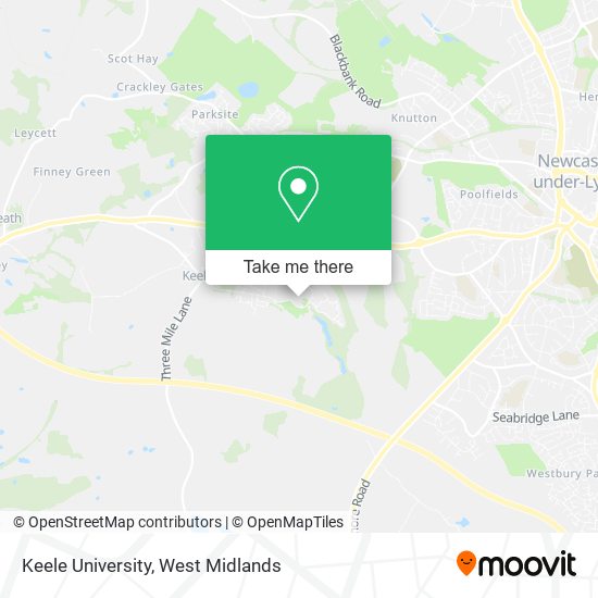Keele University map