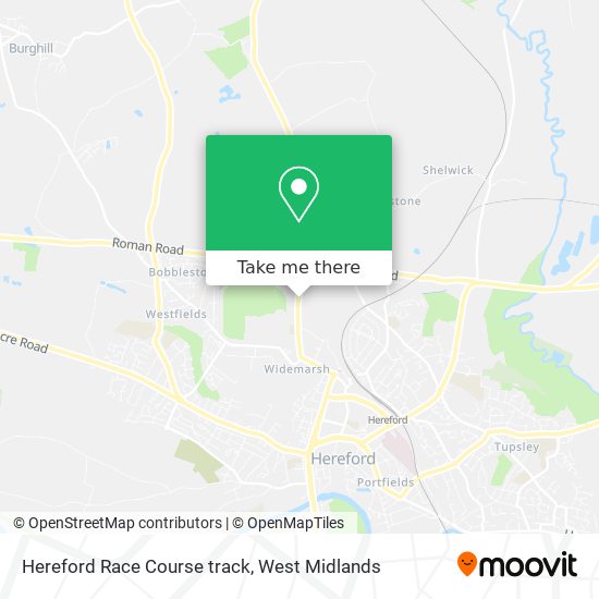 Hereford Race Course track map