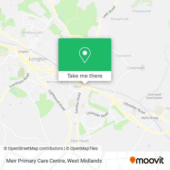 Meir Primary Care Centre map