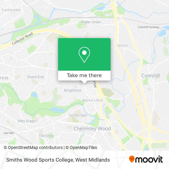 Smiths Wood Sports College map