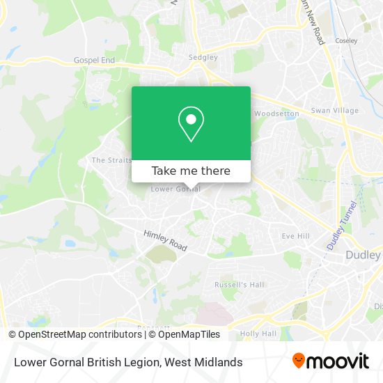 Lower Gornal British Legion map