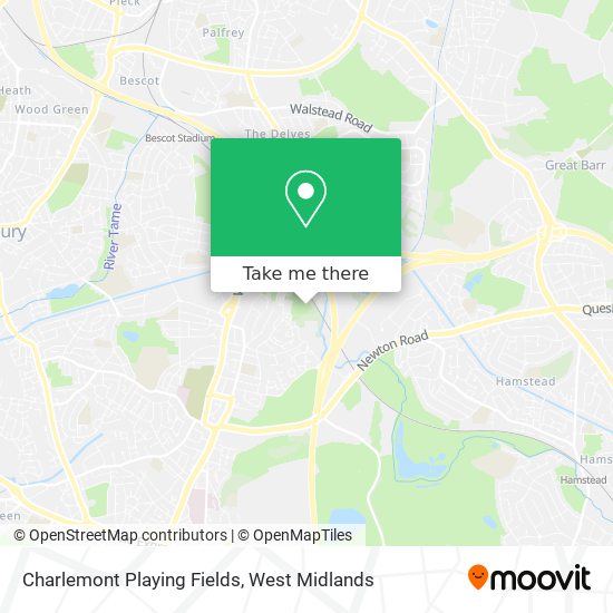 Charlemont Playing Fields map