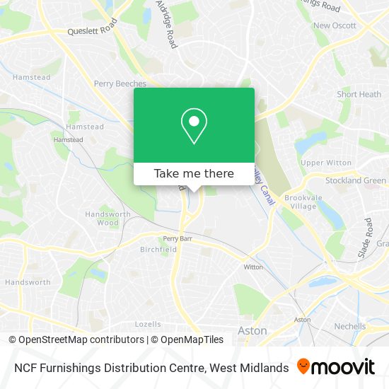 NCF Furnishings Distribution Centre map