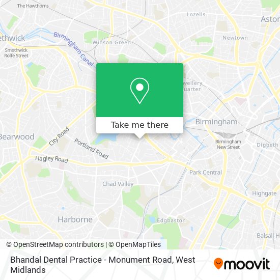 Bhandal Dental Practice - Monument Road map