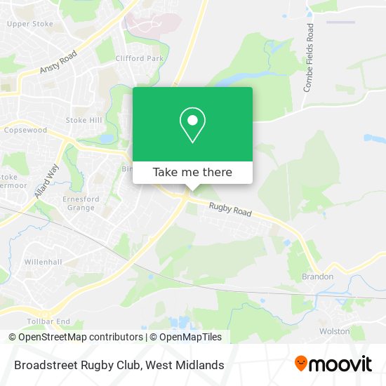 Broadstreet Rugby Club map