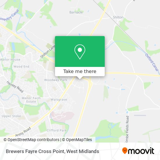 Brewers Fayre Cross Point map