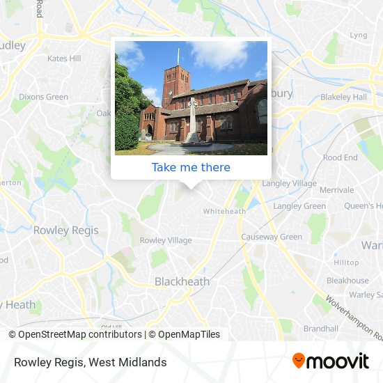Rowley Regis map