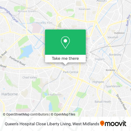 Queen's Hospital Close Liberty Living map