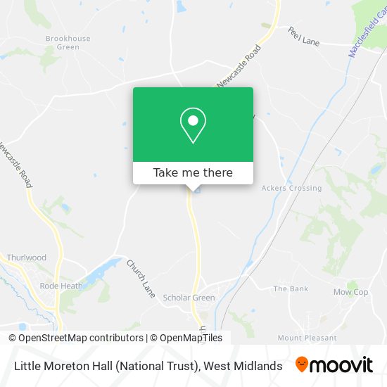 Little Moreton Hall (National Trust) map