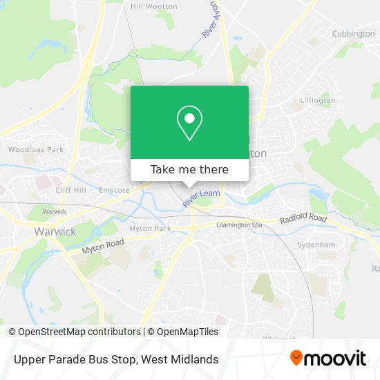 Upper Parade Bus Stop map